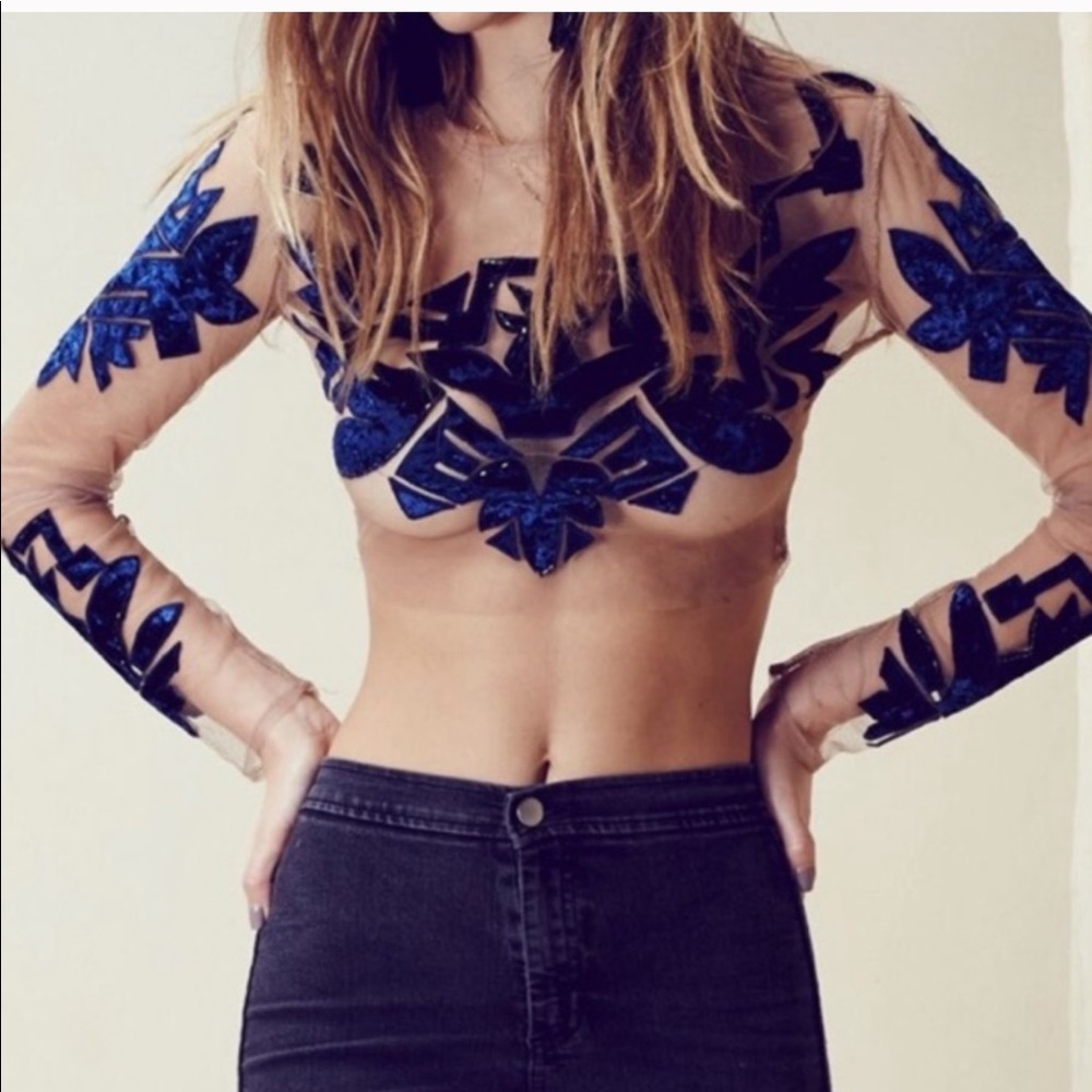 For love and lemons Vienna crop top